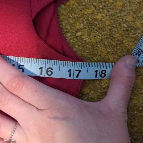 ELIZA J Stretch Ruffle Crepe Sheath Drop Waist Short Sleeve Dress Berry Barbie - Picture 9 of 15